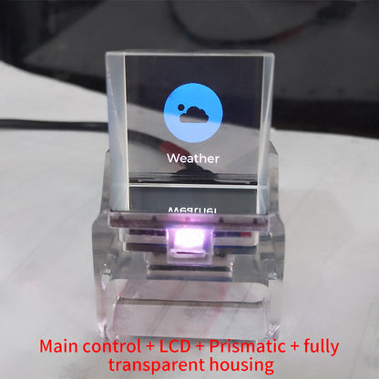 Weather Clock Projection Transparent Small TV