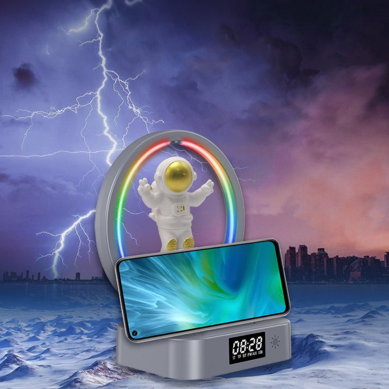 Magnetic Levitation Astronaut Bluetooth Speaker Clock Astronaut Audio RGB Computer Subwoofer Birthday Gift Y-558