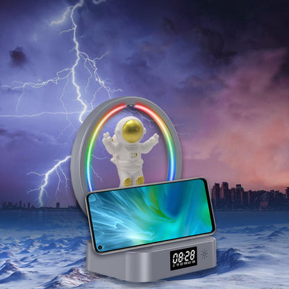 Magnetic Levitation Astronaut Bluetooth Speaker Clock Astronaut Audio RGB Computer Subwoofer Birthday Gift Y-558
