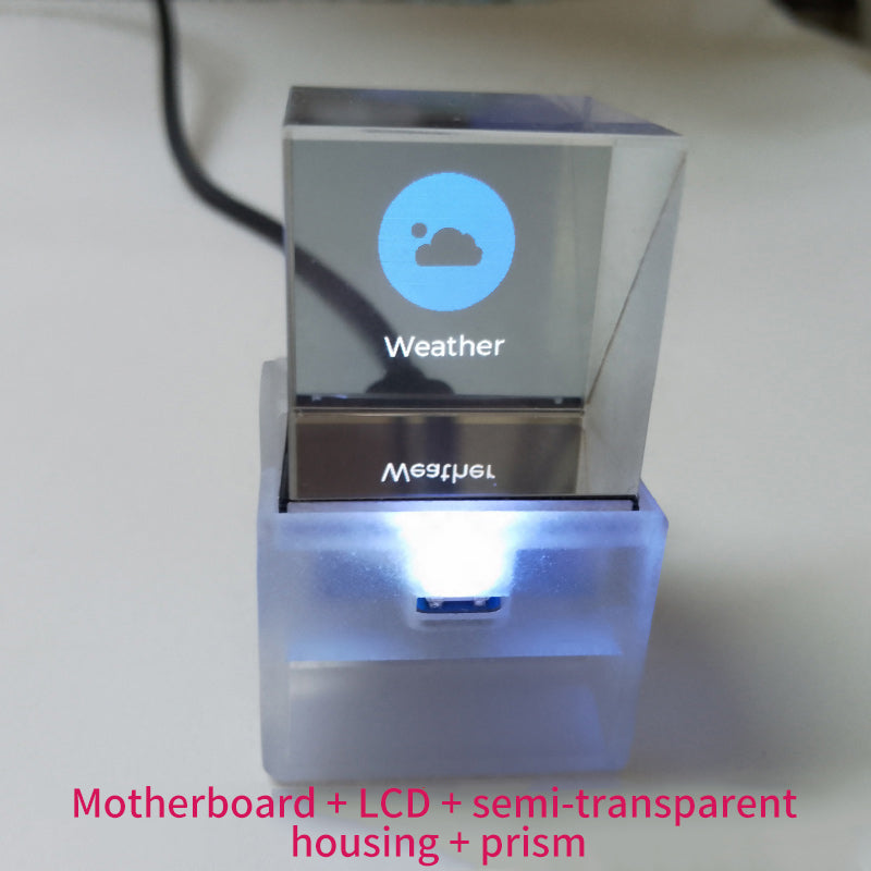 Weather Clock Projection Transparent Small TV