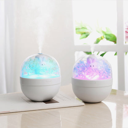 New Sweetheart Rabbit Humidifier Household USB Charging Mini Desktop Air Purifier Gift
