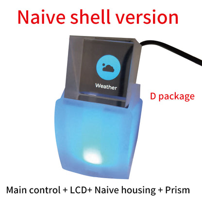 Weather Clock Projection Transparent Small TV