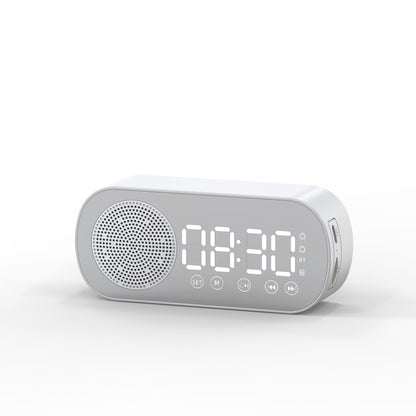 Intelligent Bluetooth Speaker Bluetooth Audio Gift Alarm Clock Mirror Clock Audio Small Speaker